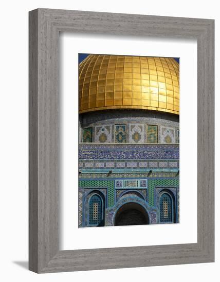 Dome of the Rock Mosque, Temple Mount, UNESCO World Heritage Site, Jerusalem, Israel, Middle East-Yadid Levy-Framed Photographic Print