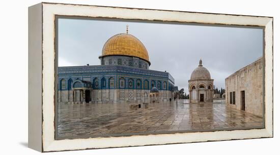 Dome of the Rock, Temple Mount (Haram esh-Sharif), Old City, Jerusalem, Israel-null-Framed Premier Image Canvas