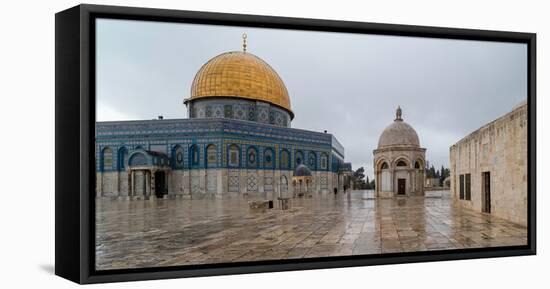 Dome of the Rock, Temple Mount (Haram esh-Sharif), Old City, Jerusalem, Israel-null-Framed Premier Image Canvas