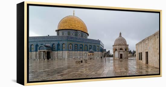 Dome of the Rock, Temple Mount (Haram esh-Sharif), Old City, Jerusalem, Israel-null-Framed Premier Image Canvas