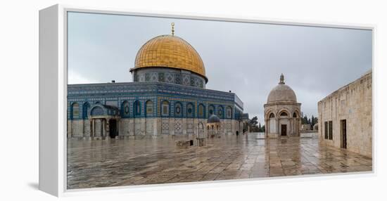 Dome of the Rock, Temple Mount (Haram esh-Sharif), Old City, Jerusalem, Israel-null-Framed Premier Image Canvas