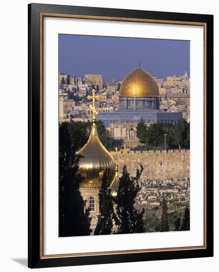 Dome of the Rock, Temple Mount, Jerusalem, Israel-Jon Arnold-Framed Photographic Print