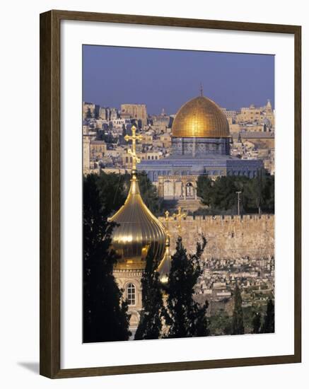 Dome of the Rock, Temple Mount, Jerusalem, Israel-Jon Arnold-Framed Photographic Print
