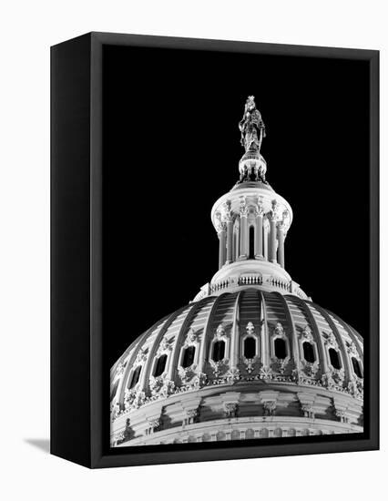 Dome of the Us Capitol Building with Columbia Statue-Carol Highsmith-Framed Stretched Canvas