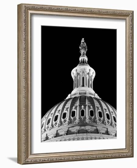 Dome of the Us Capitol Building with Columbia Statue-Carol Highsmith-Framed Photo