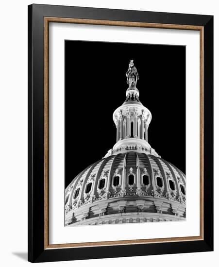 Dome of the Us Capitol Building with Columbia Statue-Carol Highsmith-Framed Photo