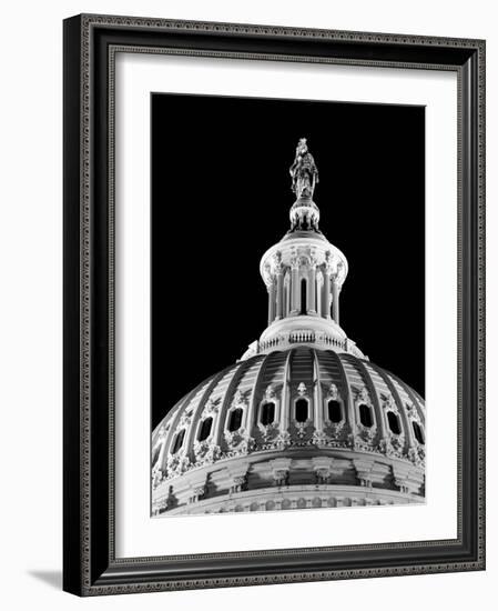 Dome of the Us Capitol Building with Columbia Statue-Carol Highsmith-Framed Photo