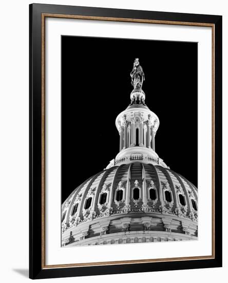 Dome of the Us Capitol Building with Columbia Statue-Carol Highsmith-Framed Photo