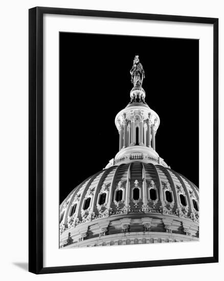 Dome of the Us Capitol Building with Columbia Statue-Carol Highsmith-Framed Photo