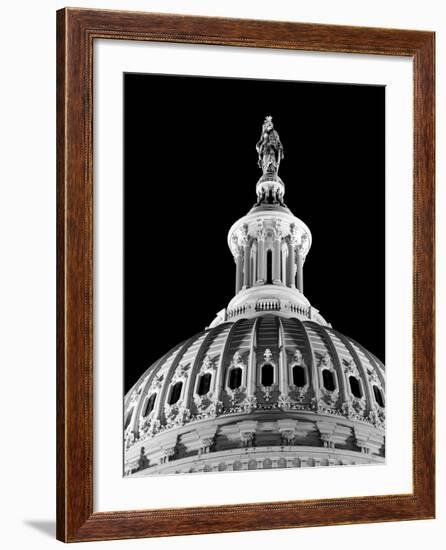 Dome of the Us Capitol Building with Columbia Statue-Carol Highsmith-Framed Photo