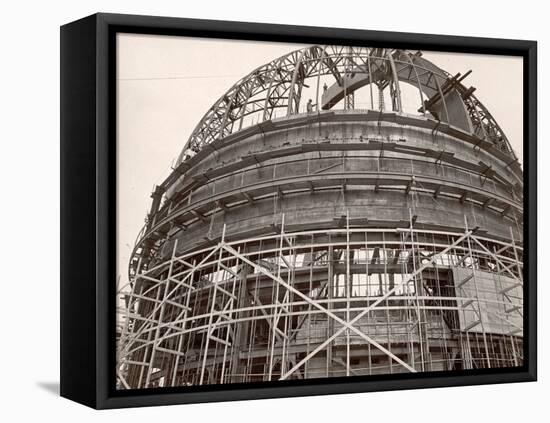 Dome under Construction to House 200-Inch Telescope at Observatory on Mt. Palomar-Margaret Bourke-White-Framed Premier Image Canvas