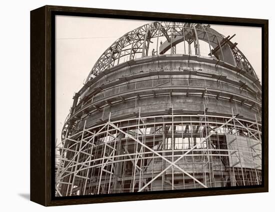 Dome under Construction to House 200-Inch Telescope at Observatory on Mt. Palomar-Margaret Bourke-White-Framed Premier Image Canvas