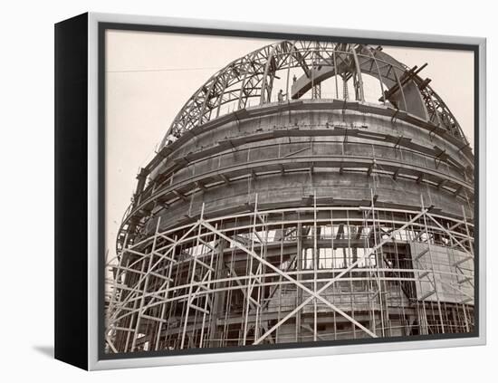 Dome under Construction to House 200-Inch Telescope at Observatory on Mt. Palomar-Margaret Bourke-White-Framed Premier Image Canvas