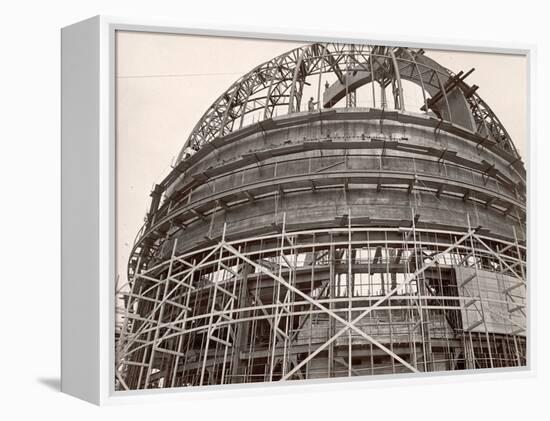 Dome under Construction to House 200-Inch Telescope at Observatory on Mt. Palomar-Margaret Bourke-White-Framed Premier Image Canvas