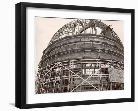 Dome under Construction to House 200-Inch Telescope at Observatory on Mt. Palomar-Margaret Bourke-White-Framed Photographic Print