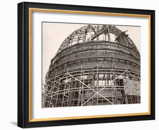 Dome under Construction to House 200-Inch Telescope at Observatory on Mt. Palomar-Margaret Bourke-White-Framed Photographic Print