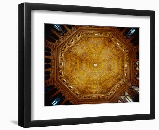 Domed Ceiling of St John's Baptistry, Florence-null-Framed Giclee Print