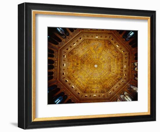 Domed Ceiling of St John's Baptistry, Florence-null-Framed Giclee Print