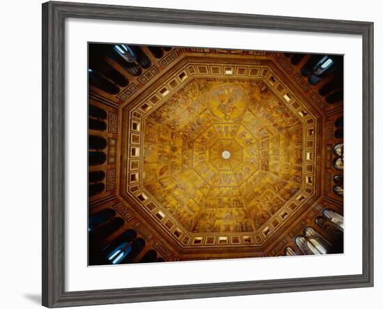 Domed Ceiling of St John's Baptistry, Florence-null-Framed Giclee Print