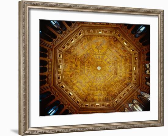 Domed Ceiling of St John's Baptistry, Florence-null-Framed Giclee Print