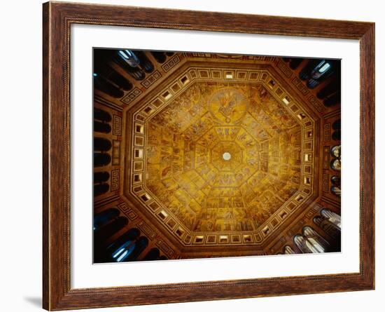 Domed Ceiling of St John's Baptistry, Florence-null-Framed Giclee Print