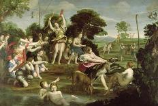 The Expulsion of Adam and Eve-Domenichino-Framed Giclee Print