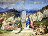 Baptism of St Augustine, 1875-1878-Domenico Bruschi-Premier Image Canvas