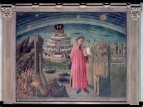 Dante and His Poem the 'Divine Comedy', 1465 (Tempera on Panel)-Domenico di Michelino-Giclee Print