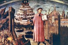 La Divina Commedia Illumina Firenze, Dante Aligheri-Domenico di Michelino-Giclee Print