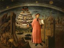 Dante and the Divine Comedy' (The Comedy Illuminating Florenc), 1464-1465-Domenico di Michelino-Giclee Print