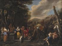 Rebecca and Eliezer at the Well, 1627-1679-Domenico Gargiulo-Giclee Print