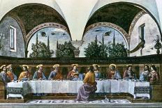 Refectory of Convent of San Marco, Jesus and St John, Detail from Last Supper, 1485-Domenico Ghirlandaio-Giclee Print