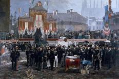 Ceremony for Laying of Foundation Stone of Galleria Victor Emmanuel II in Milan, March 7, 1865-Domenico Induno-Giclee Print