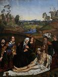 The Lamentation of Christ with a Donor, C.1505-Domenico Panetti-Framed Giclee Print