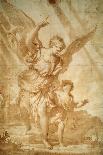 Guardian Angel, 17th Century-Domenico Piola-Framed Premier Image Canvas