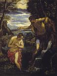 Bapteme Du Christ - the Baptism of Christ - Tintoretto, Domenico (1560-1635) - Ca 1585 - Oil on Can-Domenico Robusti Tintoretto-Giclee Print