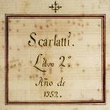 Music Sheet of Sonata No 1, Allegro Assai-Domenico Scarlatti-Framed Giclee Print