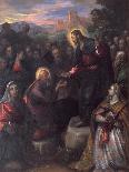 Christ Delivering the Keys to St. Peter with St. Jacinta and St. Justina of Padua-Domenico Tintoretto-Giclee Print