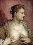 Lady Baring Her Breast-Domenico Tintoretto-Giclee Print