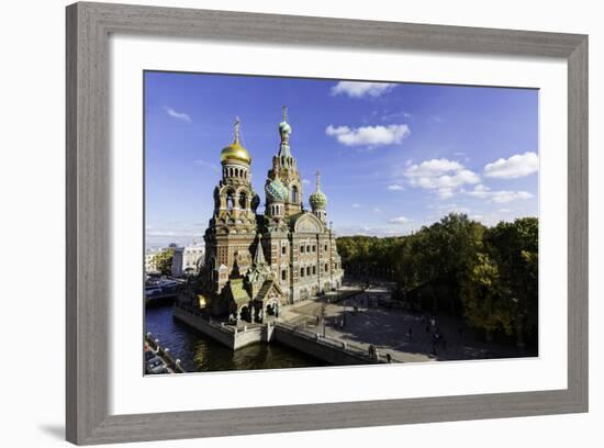 Domes of Church of the Saviour on Spilled Blood, St. Petersburg, Russia-Gavin Hellier-Framed Photographic Print