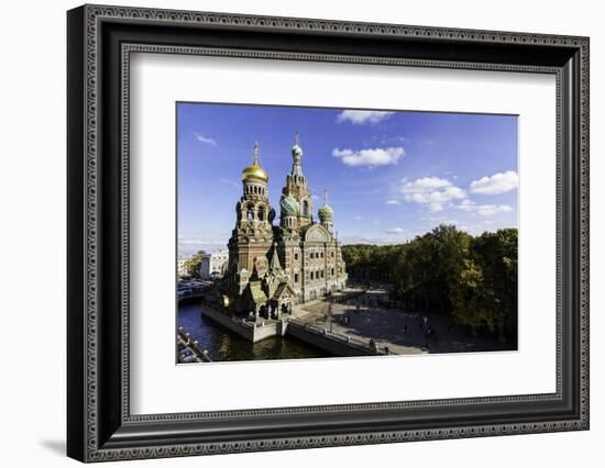 Domes of Church of the Saviour on Spilled Blood, St. Petersburg, Russia-Gavin Hellier-Framed Photographic Print