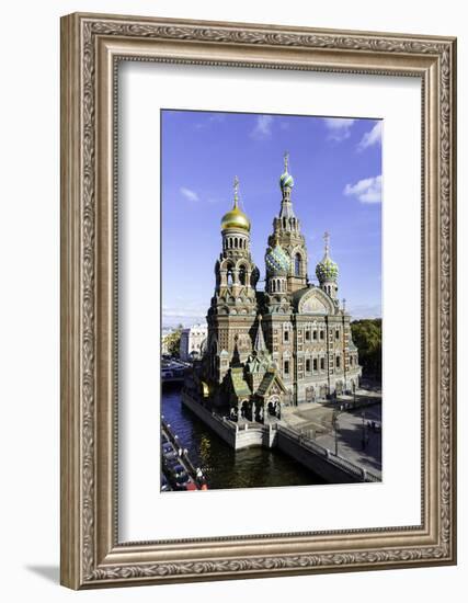 Domes of Church of the Saviour on Spilled Blood, St. Petersburg, Russia-Gavin Hellier-Framed Photographic Print