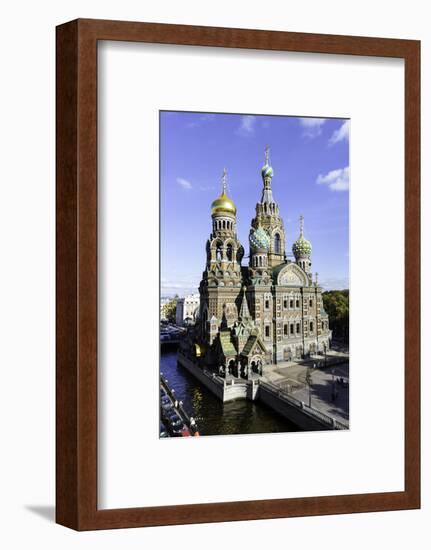 Domes of Church of the Saviour on Spilled Blood, St. Petersburg, Russia-Gavin Hellier-Framed Photographic Print