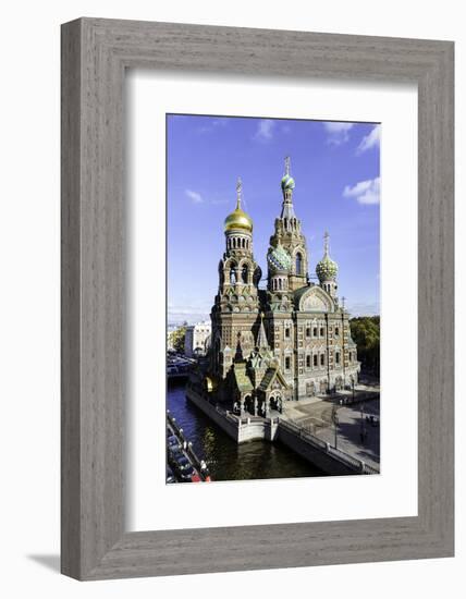 Domes of Church of the Saviour on Spilled Blood, St. Petersburg, Russia-Gavin Hellier-Framed Photographic Print