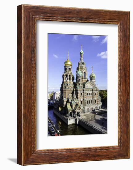 Domes of Church of the Saviour on Spilled Blood, St. Petersburg, Russia-Gavin Hellier-Framed Photographic Print