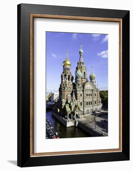 Domes of Church of the Saviour on Spilled Blood, St. Petersburg, Russia-Gavin Hellier-Framed Photographic Print