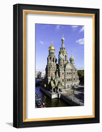 Domes of Church of the Saviour on Spilled Blood, St. Petersburg, Russia-Gavin Hellier-Framed Photographic Print