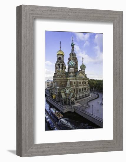 Domes of Church of the Saviour on Spilled Blood, UNESCO World Heritage Site, St. Petersburg, Russia-Gavin Hellier-Framed Photographic Print