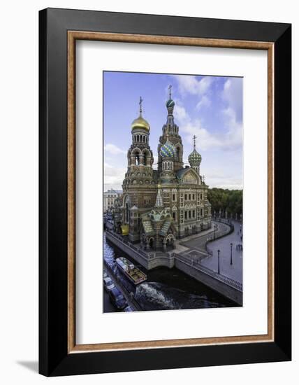 Domes of Church of the Saviour on Spilled Blood, UNESCO World Heritage Site, St. Petersburg, Russia-Gavin Hellier-Framed Photographic Print