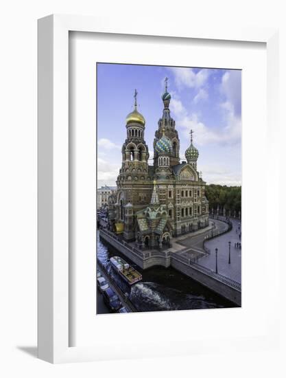 Domes of Church of the Saviour on Spilled Blood, UNESCO World Heritage Site, St. Petersburg, Russia-Gavin Hellier-Framed Photographic Print